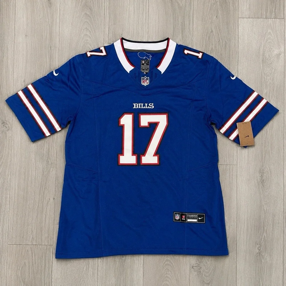Buffalo Bills Josh Allen  #17  On Filed Football Jersey Size Extra Large